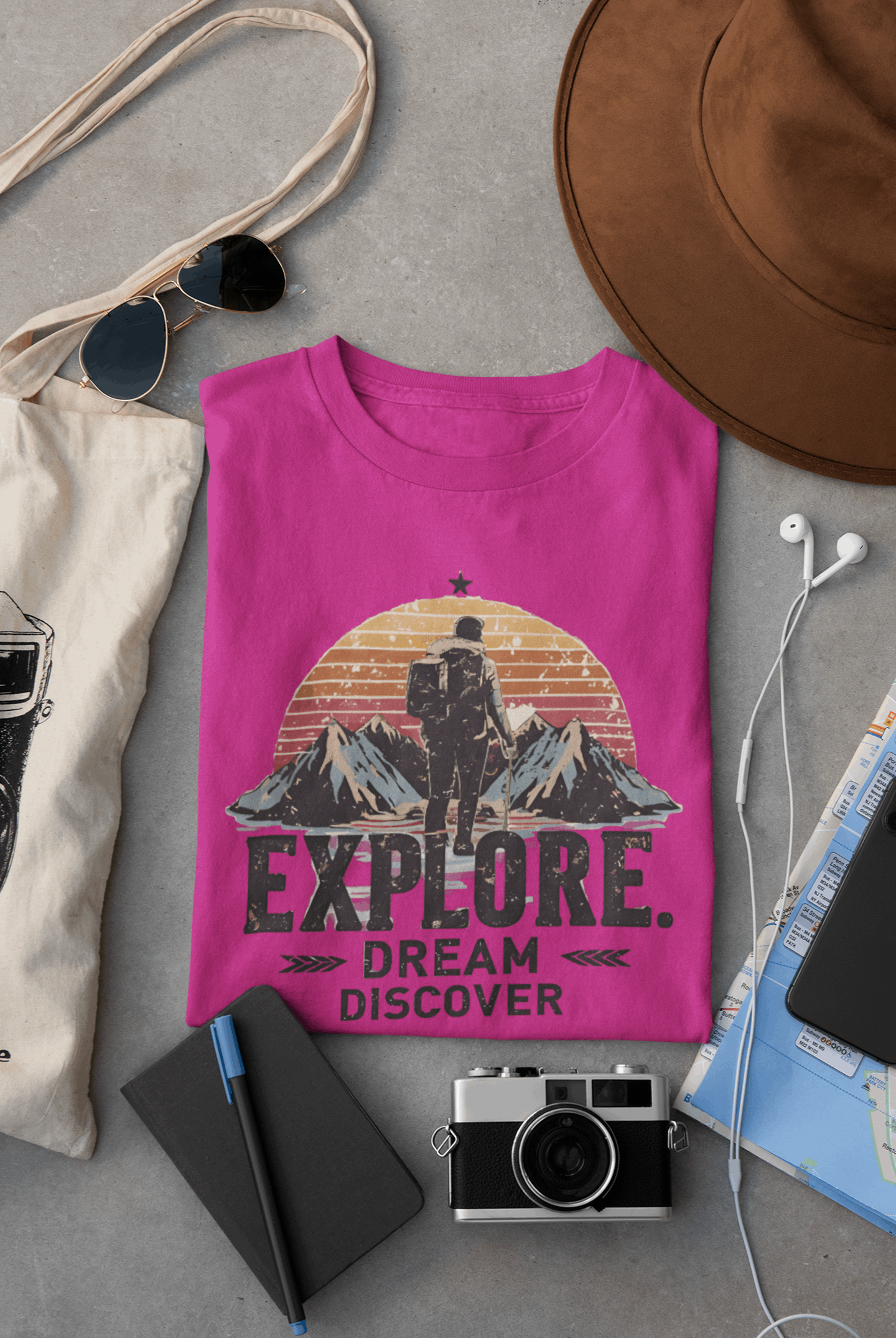 Explorer Men's Organic Cotton Outdoor T-Shirt – Rugged & Sustainable