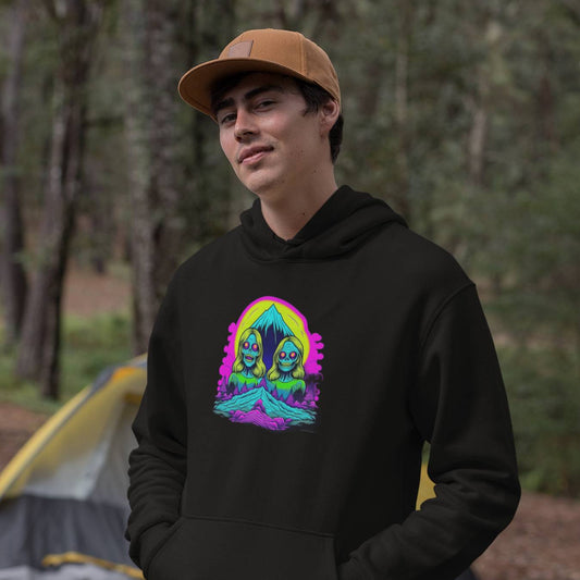 Zombie Peak Cotton Hoodie – Horror-Inspired Adventure Sweatshirt