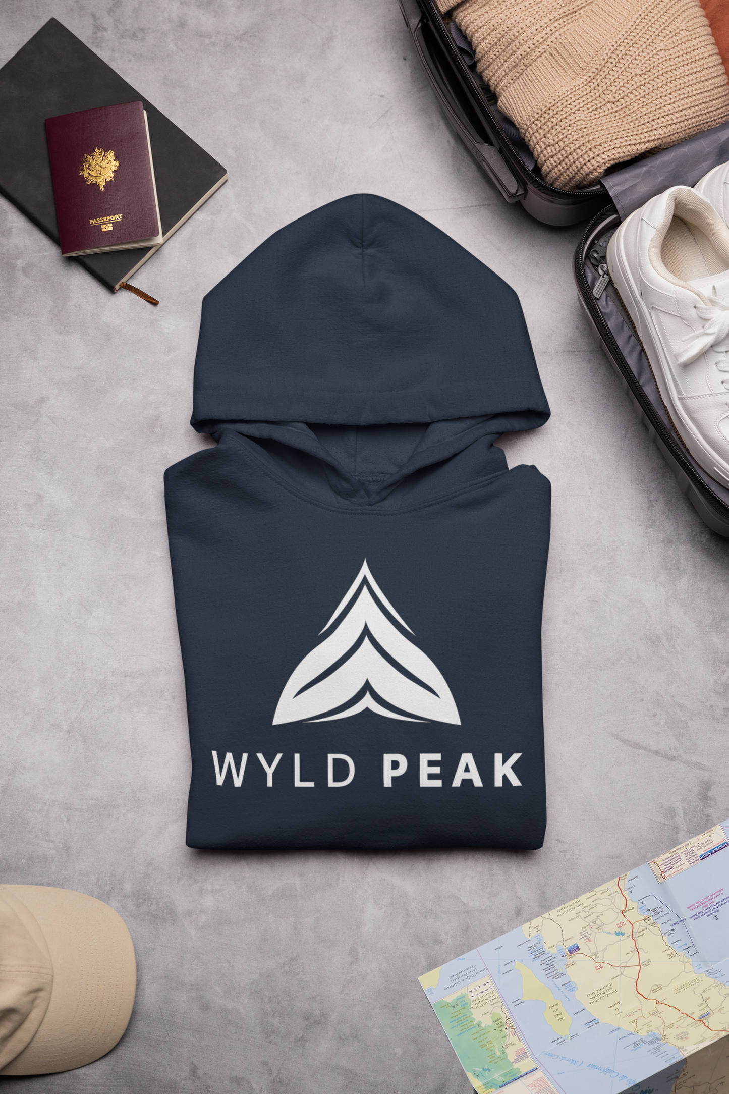 Branded Cotton Hoodie – Minimalist Logo Unisex Sweatshirt