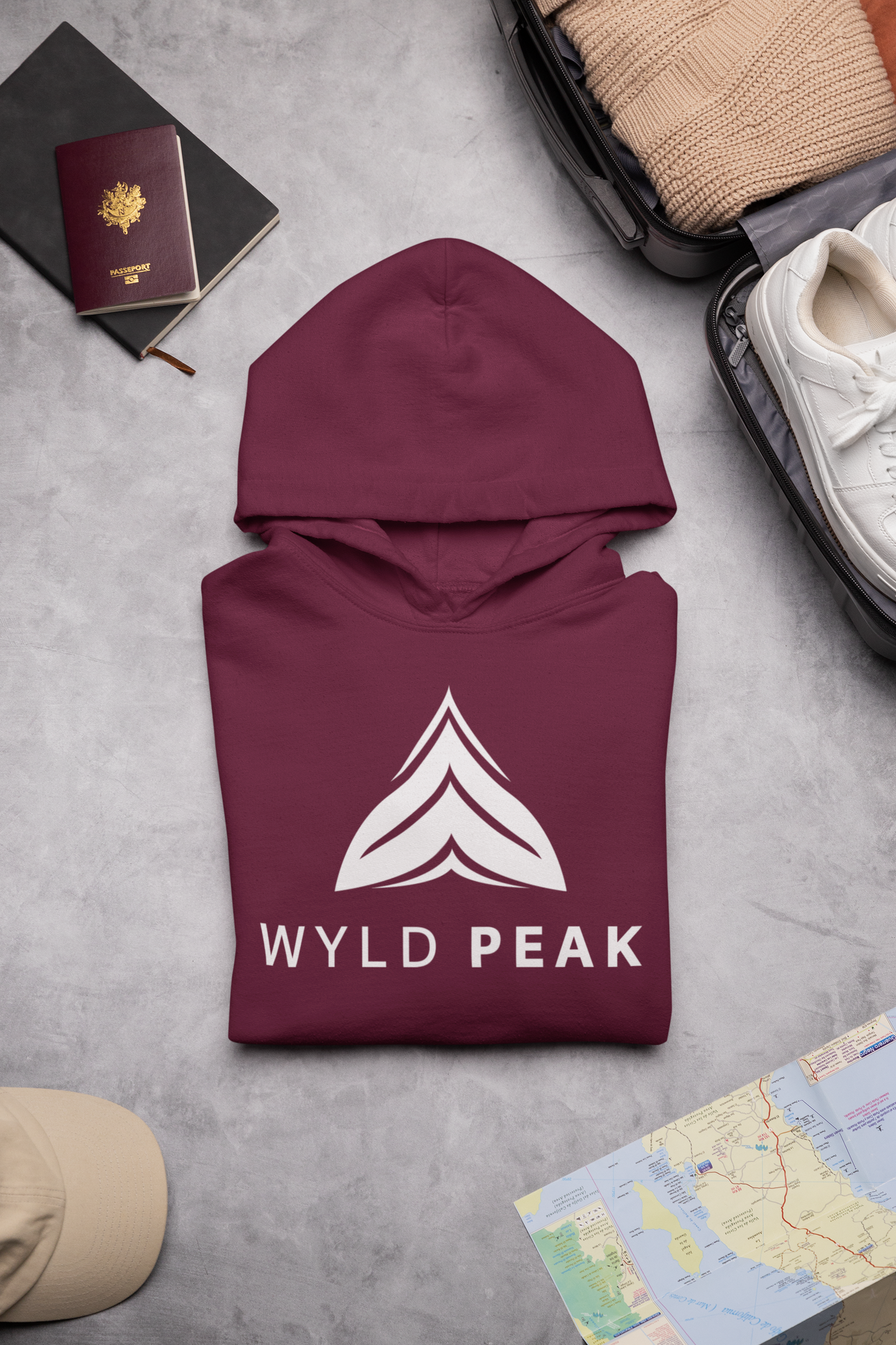 Branded Cotton Hoodie – Minimalist Logo Unisex Sweatshirt