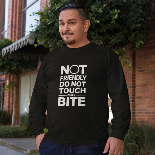 DO NOT TOUCH Ultra Cotton Long Sleeve T-Shirt – Bold Statement Tee
