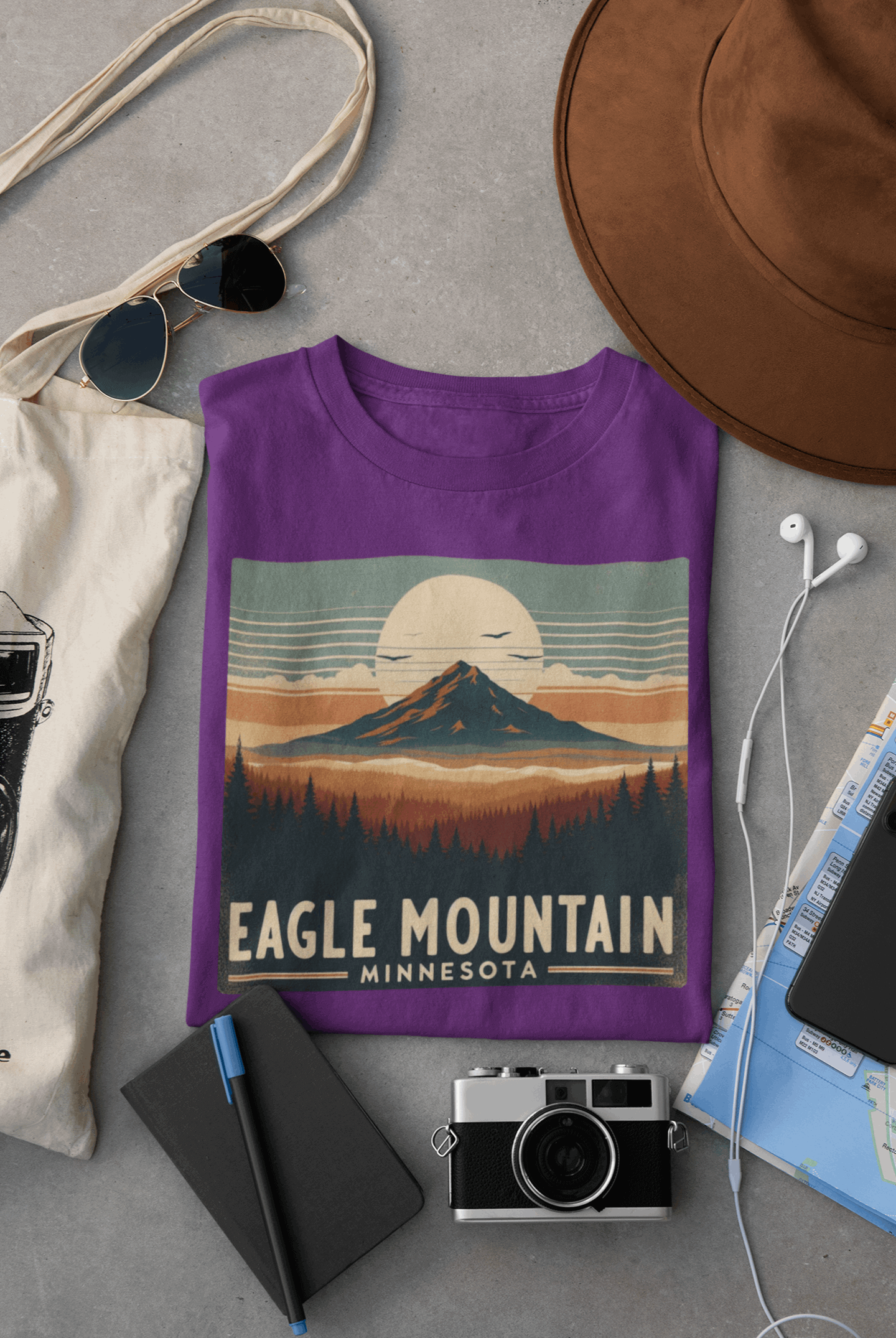 Superior National Forest Eagle Mountain Shirt – Eco-Friendly Hiking Tee | Classic Fit, Soft Cotton, Perfect for Outdoor Adventures
