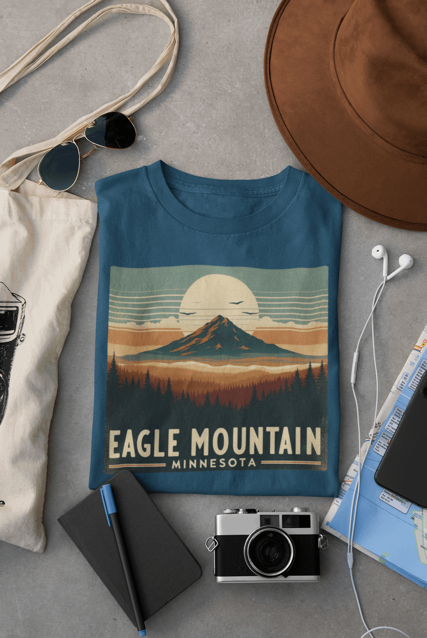 Superior National Forest Eagle Mountain Shirt – Eco-Friendly Hiking Tee | Classic Fit, Soft Cotton, Perfect for Outdoor Adventures