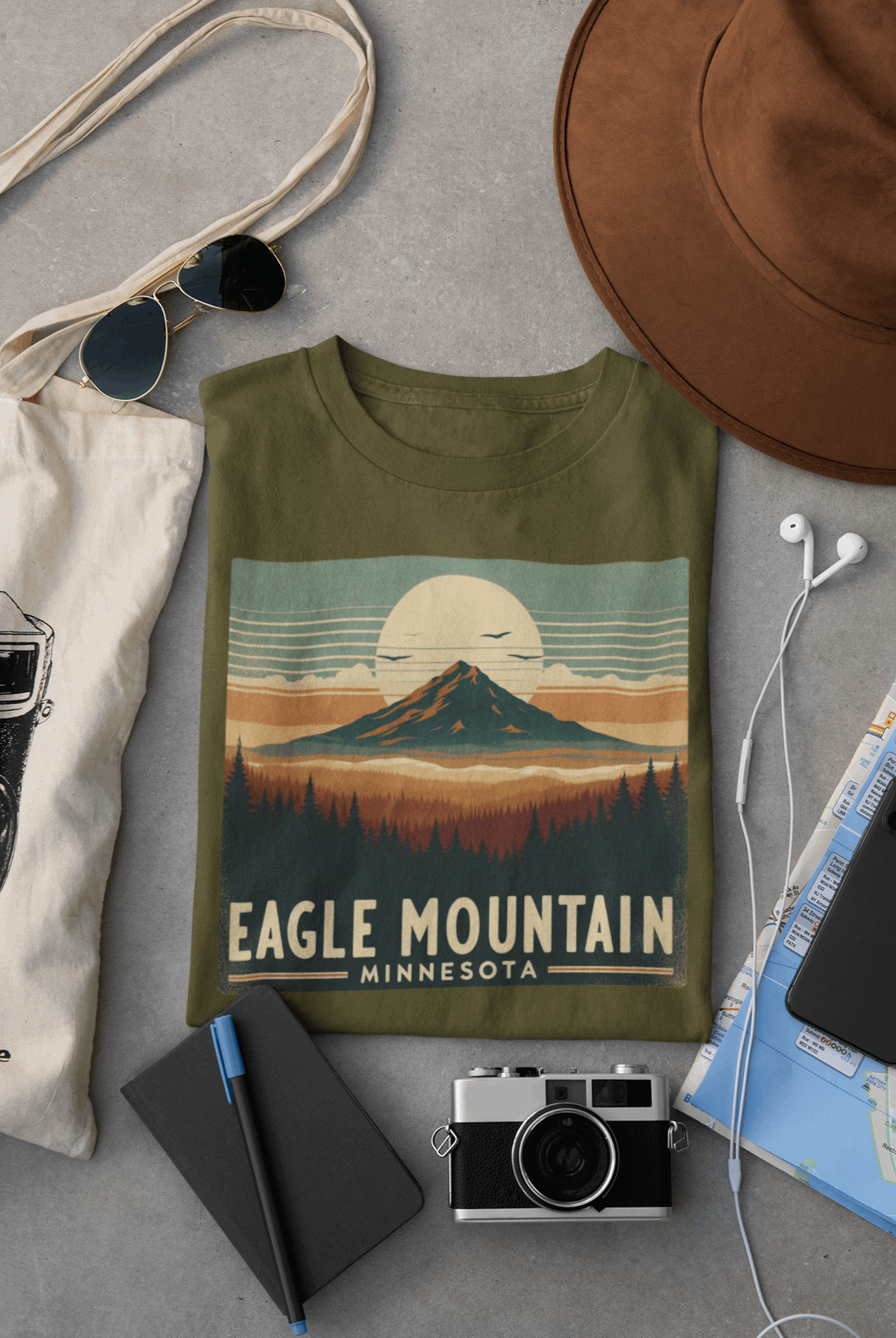 Superior National Forest Eagle Mountain Shirt – Eco-Friendly Hiking Tee | Classic Fit, Soft Cotton, Perfect for Outdoor Adventures