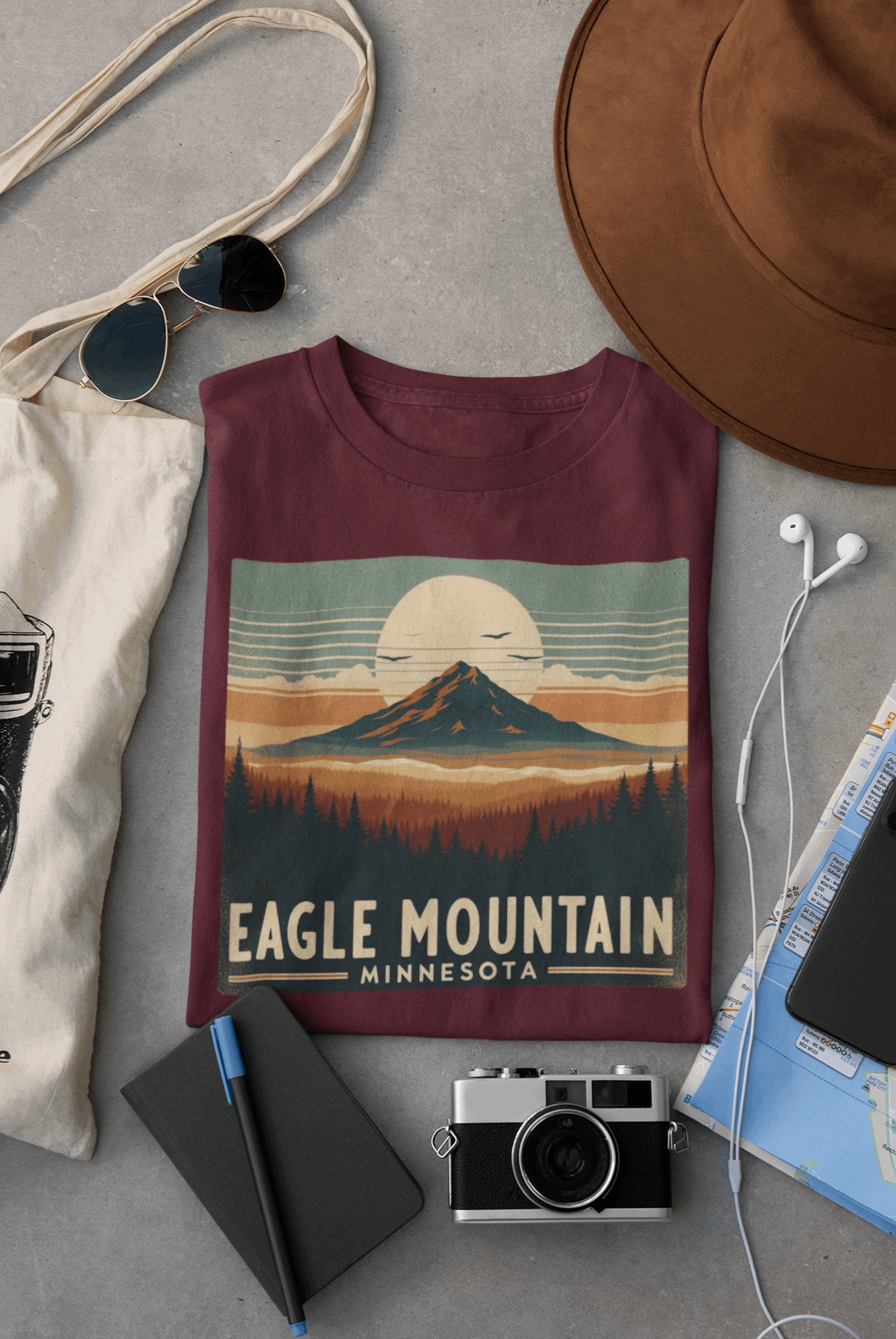 Superior National Forest Eagle Mountain Shirt – Eco-Friendly Hiking Tee | Classic Fit, Soft Cotton, Perfect for Outdoor Adventures
