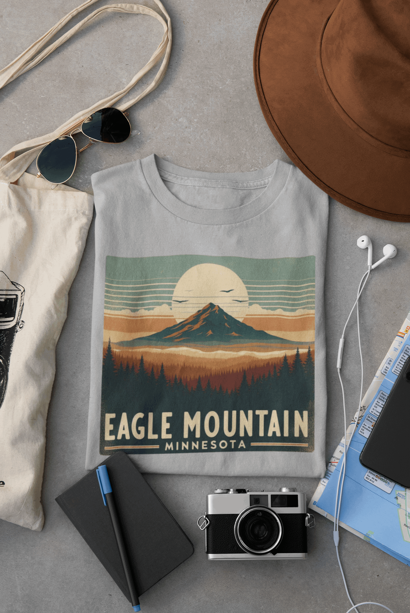 Superior National Forest Eagle Mountain Shirt – Eco-Friendly Hiking Tee | Classic Fit, Soft Cotton, Perfect for Outdoor Adventures