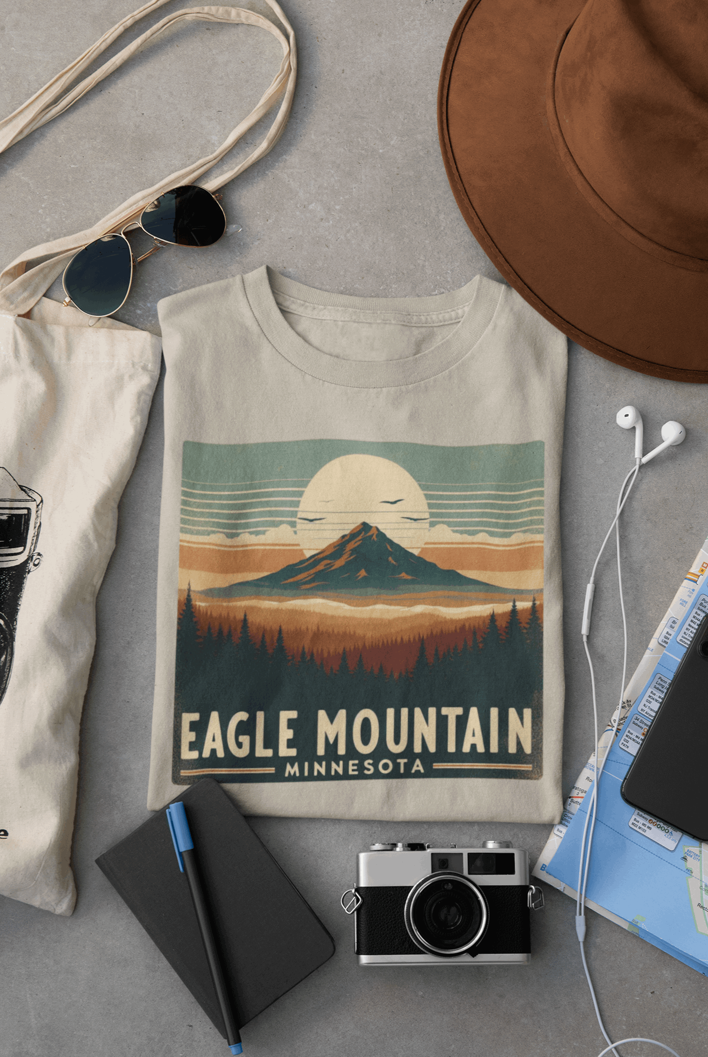 Superior National Forest Eagle Mountain Shirt – Eco-Friendly Hiking Tee | Classic Fit, Soft Cotton, Perfect for Outdoor Adventures