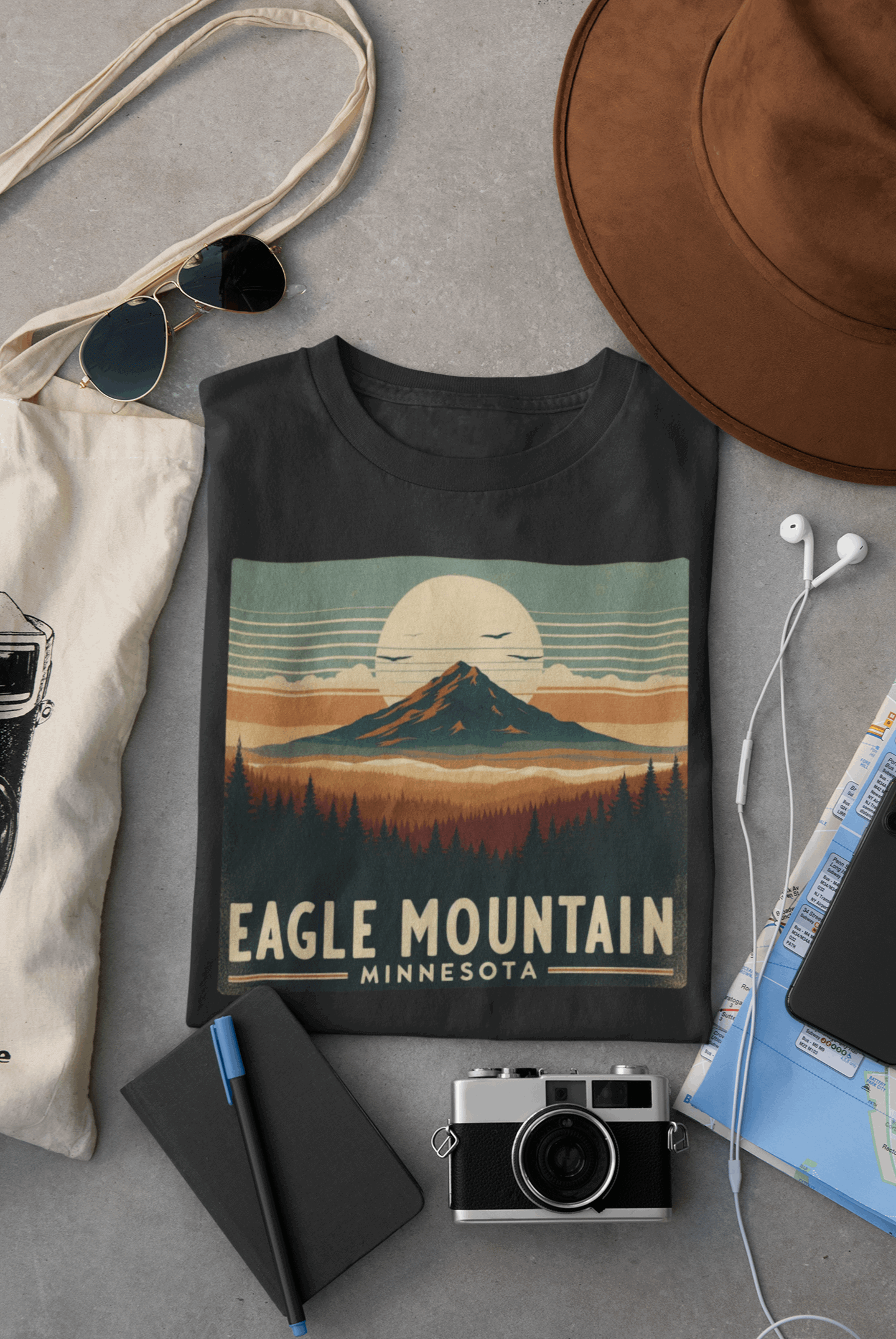 Superior National Forest Eagle Mountain Shirt – Eco-Friendly Hiking Tee | Classic Fit, Soft Cotton, Perfect for Outdoor Adventures