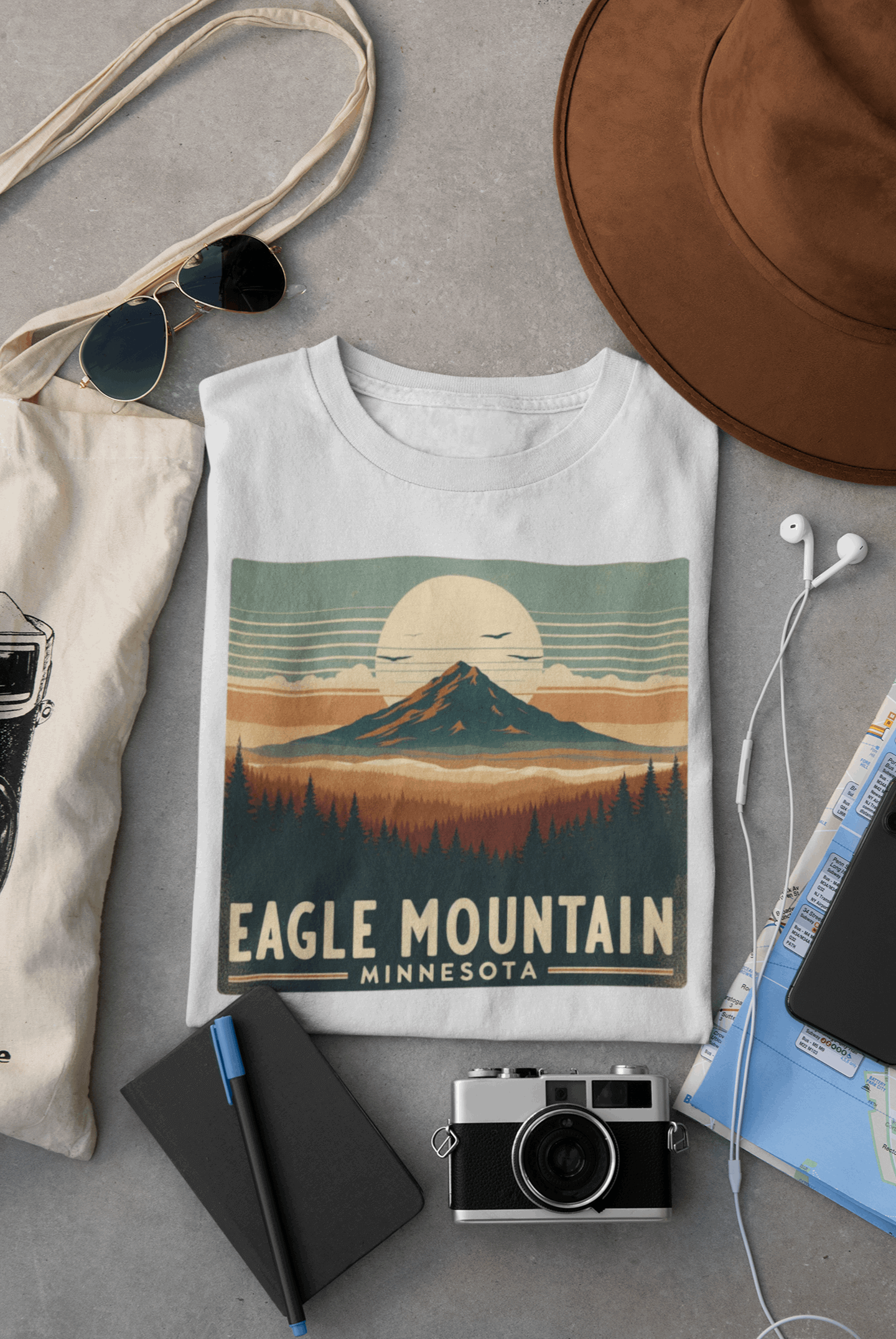 Superior National Forest Eagle Mountain Shirt – Eco-Friendly Hiking Tee | Classic Fit, Soft Cotton, Perfect for Outdoor Adventures