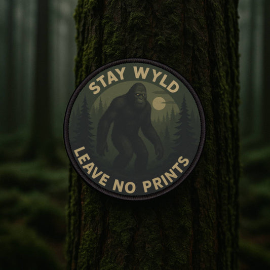 Bigfoot Was Here (But You’ll Never Prove It) – 3 Inch Patch for Backpacks, Jackets & Hoodies