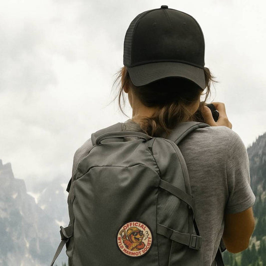 Official Wyld Marmot Society – 3" Iron-On Patch for Backpacks, Jackets & Outdoor Gear
