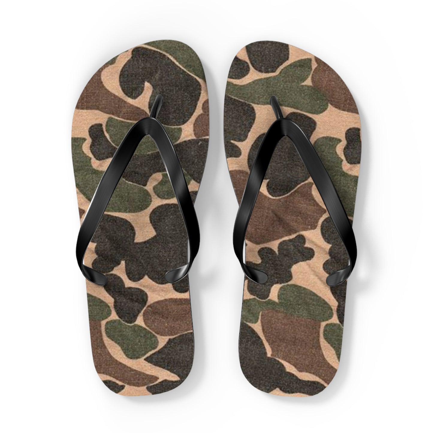 1966 Jungle Camo Flip Flops