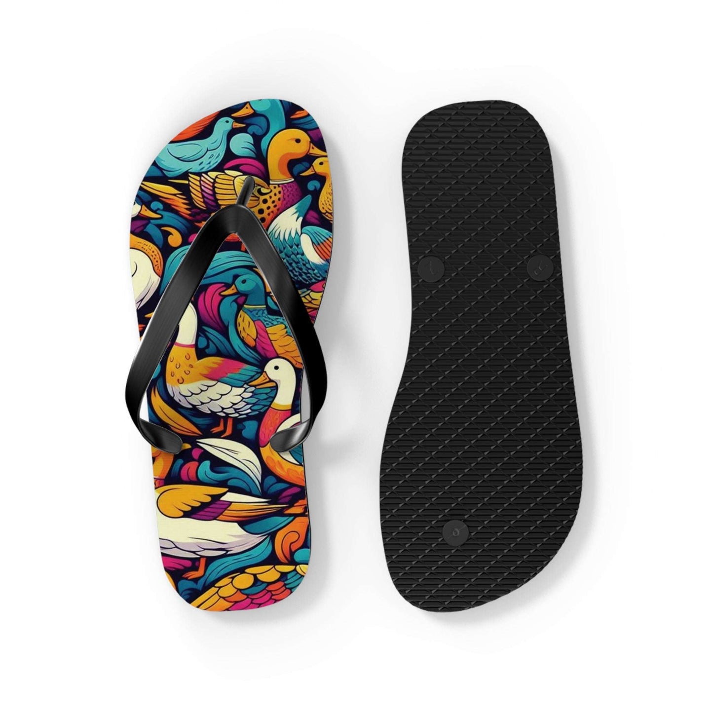 Lucky Duck Colorful Flip Flops