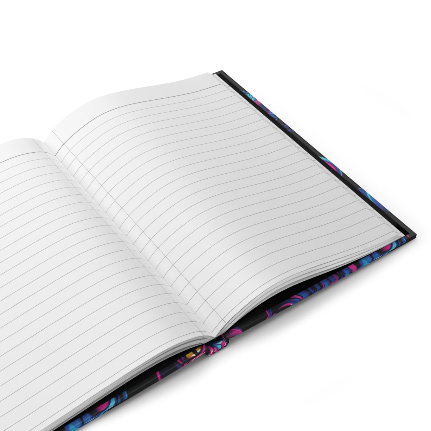 Electric Feline Pop-Art Hardcover Journal – 150 Lined Pages, Cute Notebook for Journaling, Planning | Gift-Ready