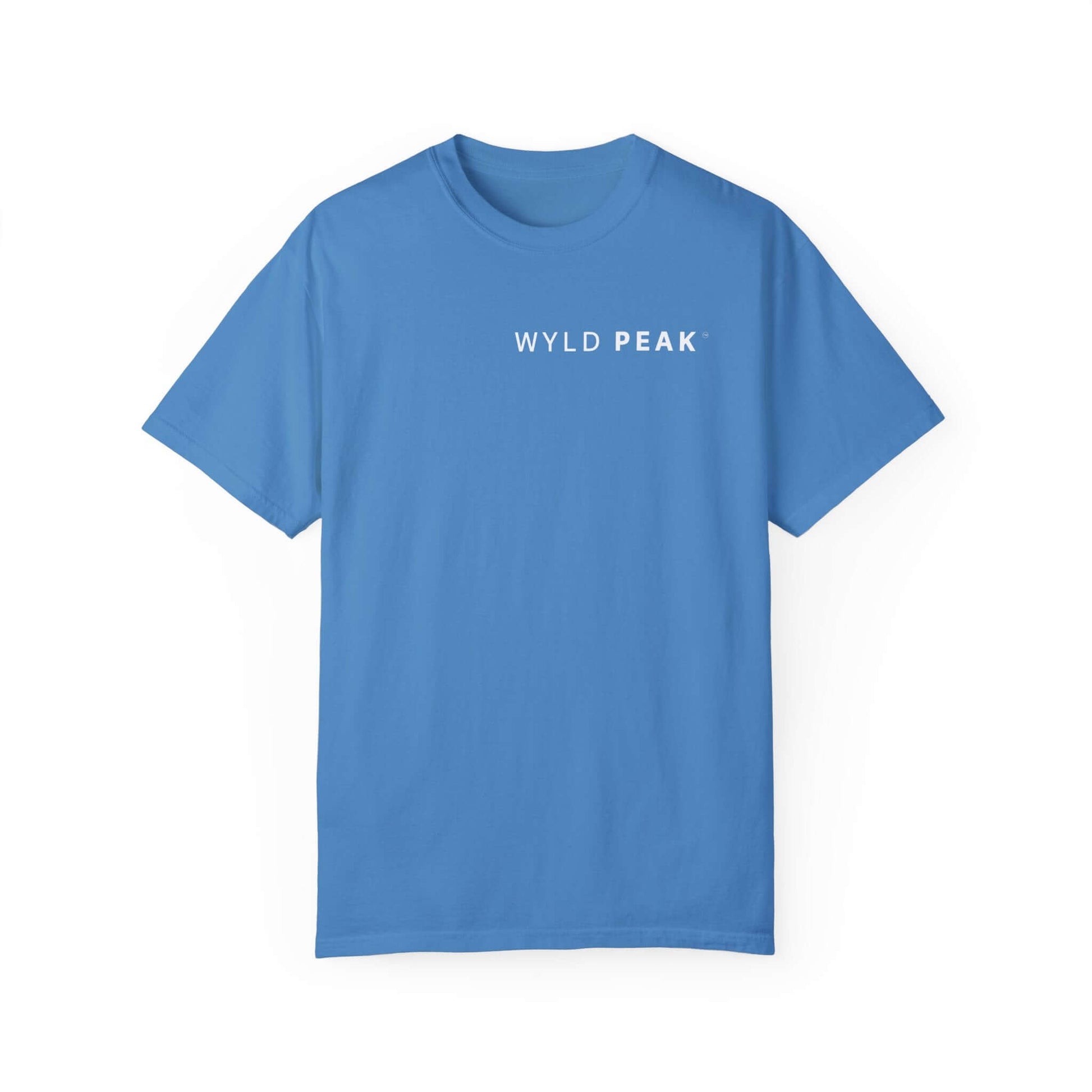 Stylish and comfortable women’s t-shirt for activewear and casual streetwear in blue.