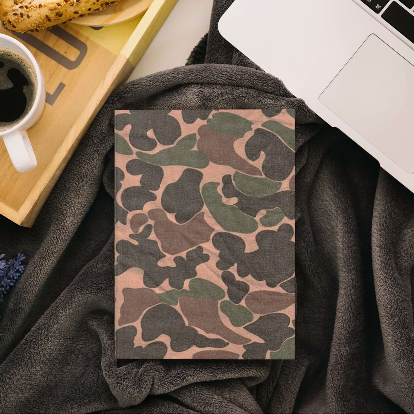 1960s Camouflage Hardcover Journal | Matte Finish Notebook | Elegant Writing Diary - Wyld Peak
