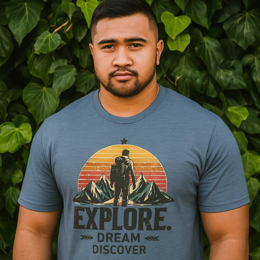 Explorer Men’s Organic Cotton T-Shirt – Sustainable Hiking & Travel Tee