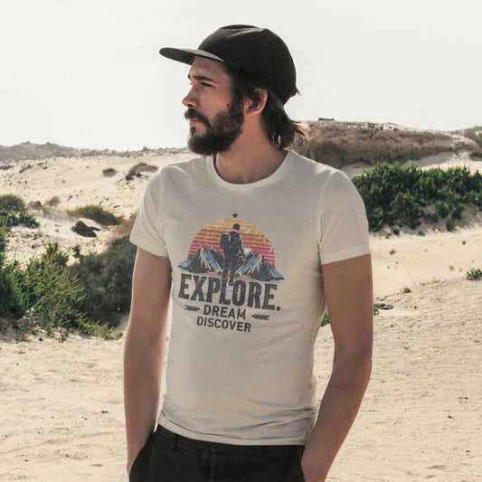 Explorer Men's Organic Cotton Outdoor T-Shirt – Rugged & Sustainable