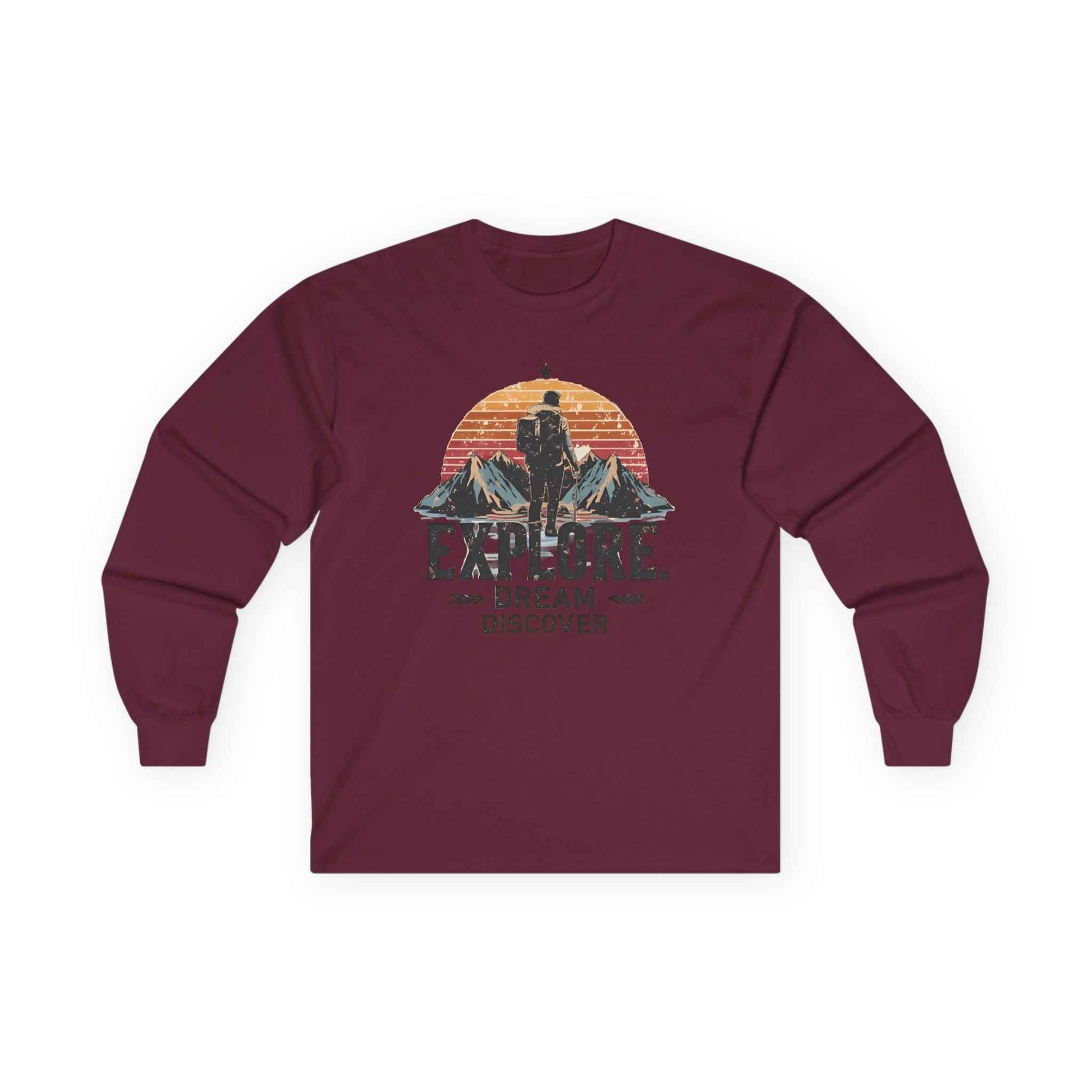 Explorer Ultra Cotton Long Sleeve Tee – Rugged Adventure Shirt for Year-Round Comfort
