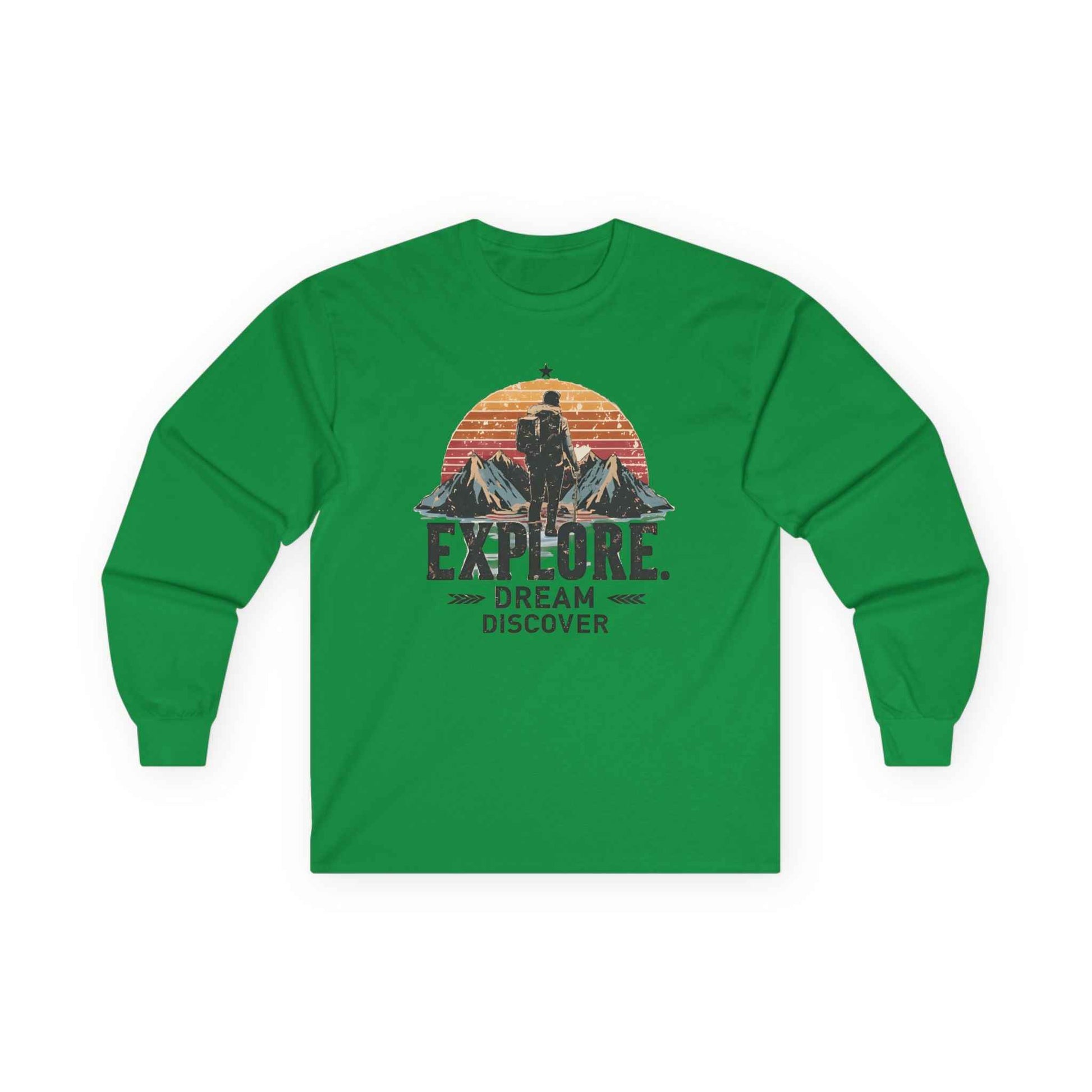 Explorer Ultra Cotton Long Sleeve Tee – Rugged Adventure Shirt for Year-Round Comfort